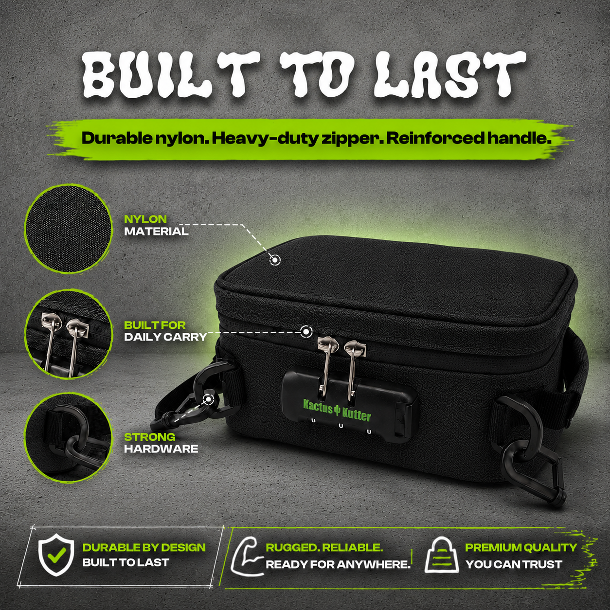 KactusKutter KB03 Smell Proof Bag For K5 Grinder and Accessories