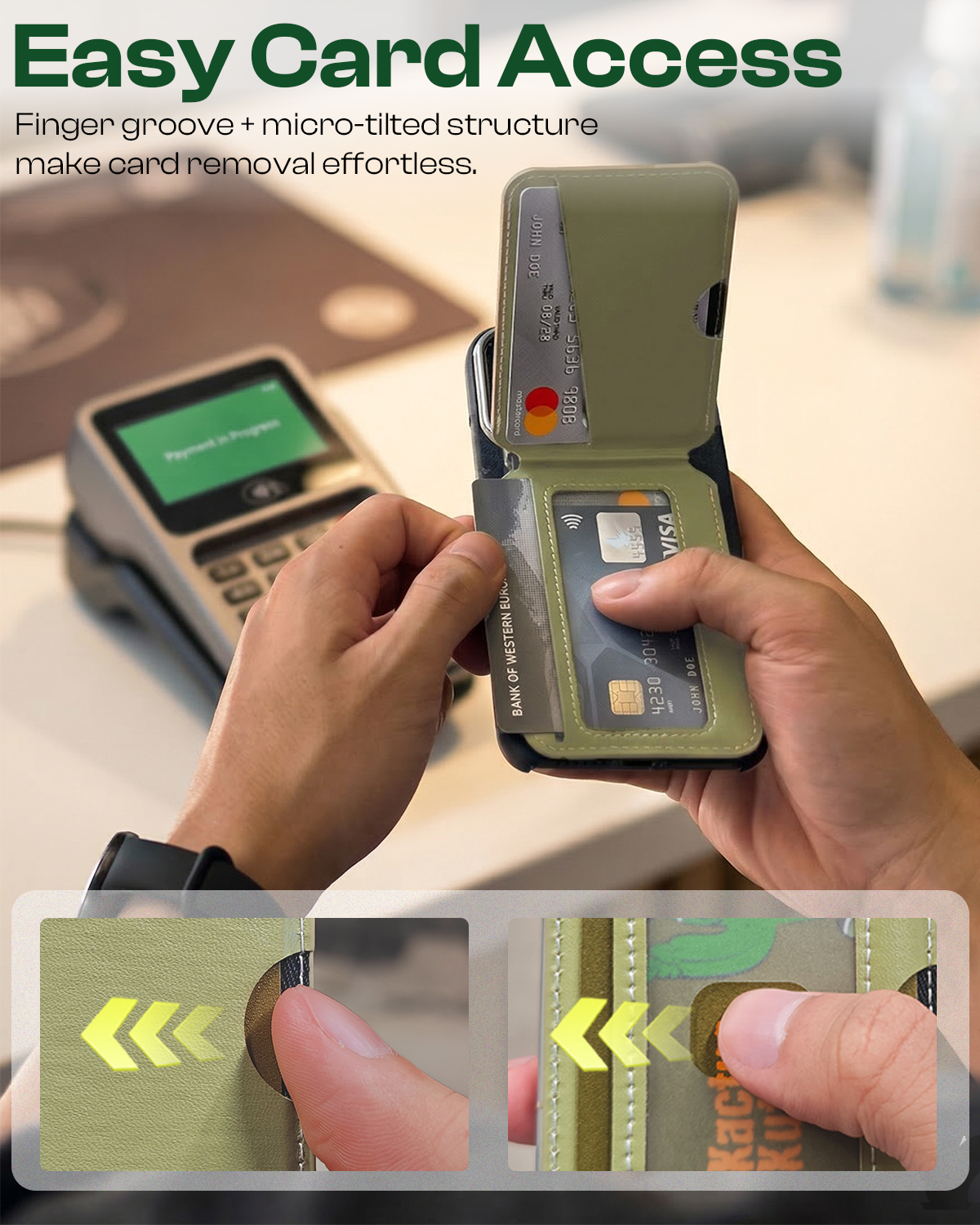 KactusKutter Magnetic Card Wallet MagSafe