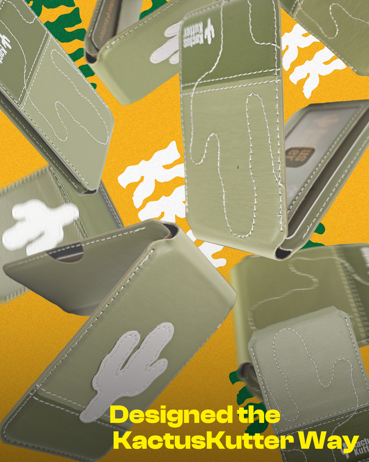 KactusKutter Magnetic Card Wallet MagSafe