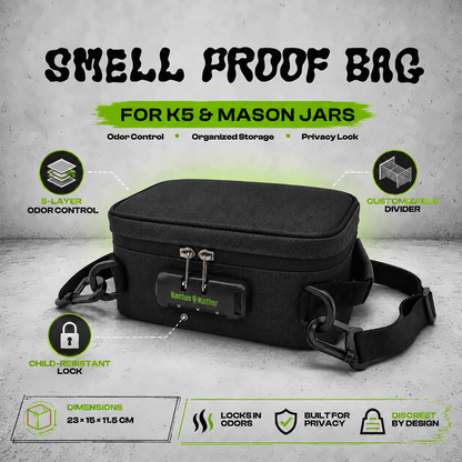 KactusKutter KB03 Smell Proof Bag For K5 Grinder and Accessories