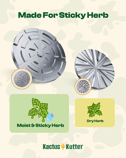 KactusKutter K5 Grinder Disc - For Sticky and Dry Herb (K5 Standard Disc)
