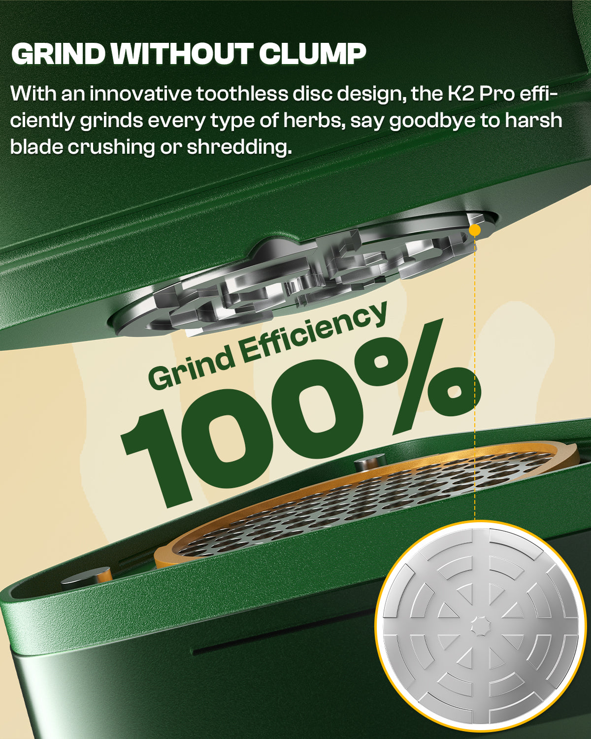 KactusKutter K2 Pro Electric Herb Grinder Automatic 3 Grams Spice Mill
