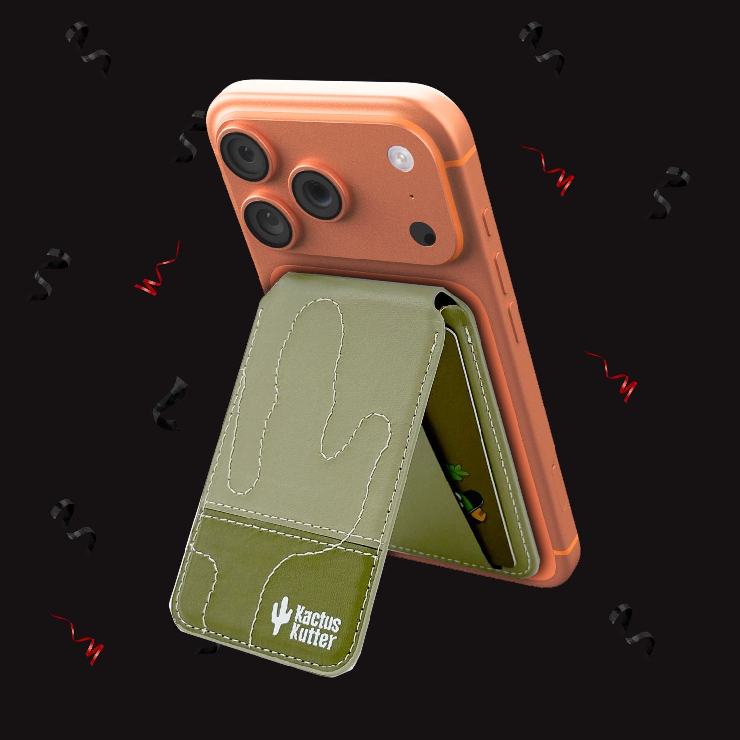 KactusKutter Magnetic Card Wallet MagSafe