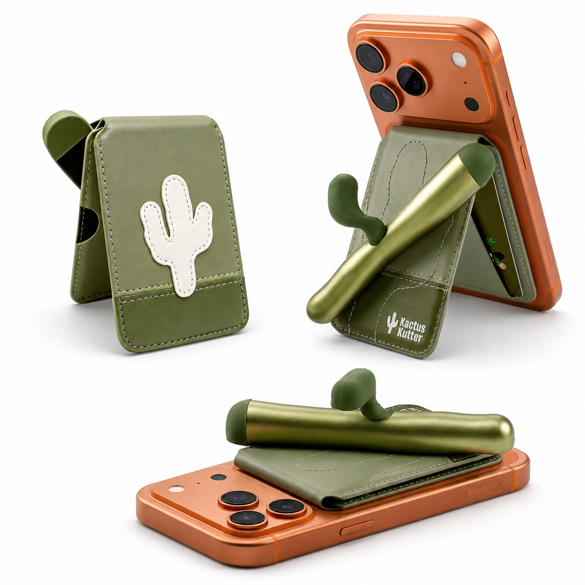 KactusKutter Magnetic Card Wallet MagSafe