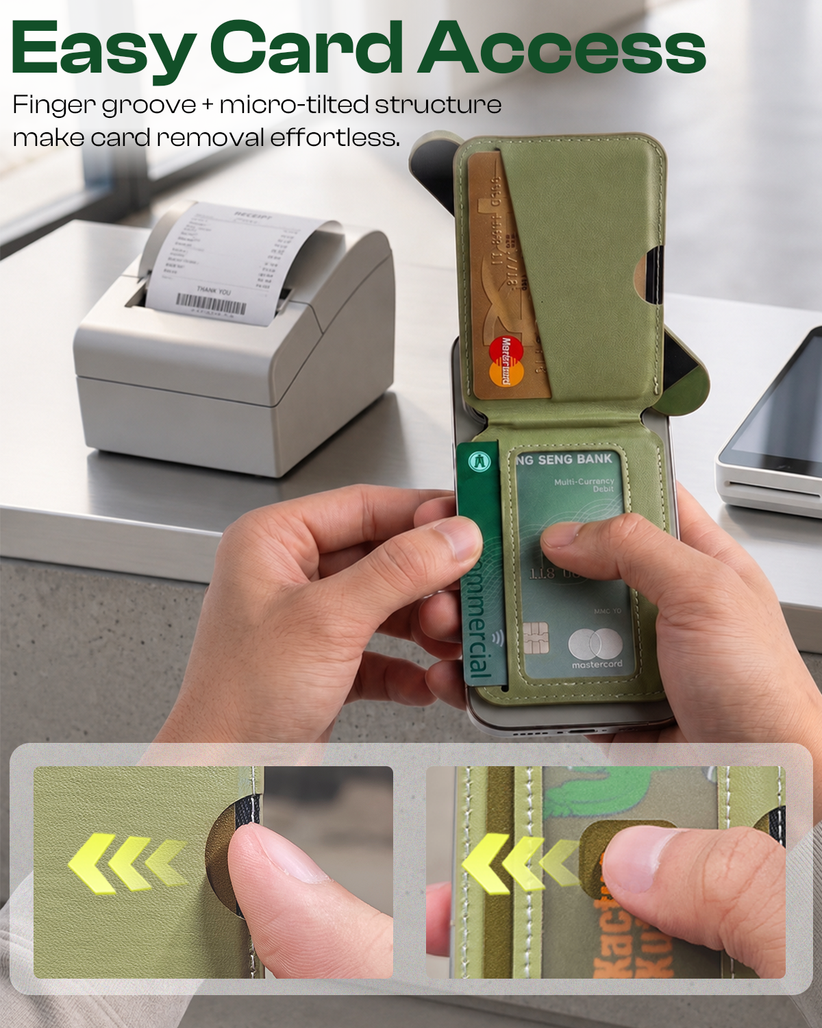 KactusKutter Magnetic Card Wallet MagSafe